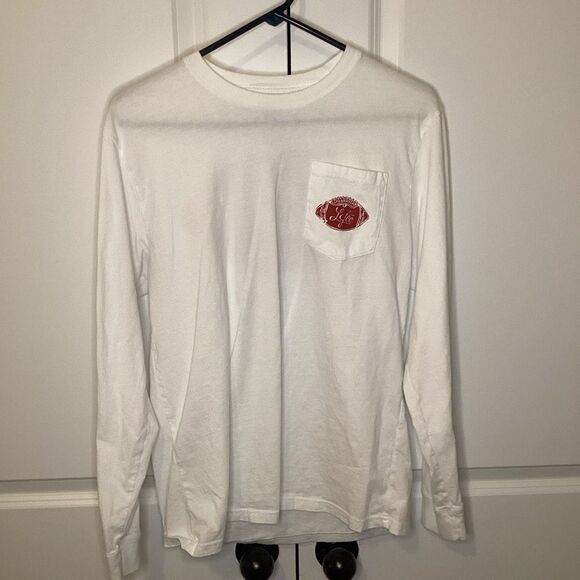 Ladies Lauren James Co. Oklahoma Sooners  Football Long sleeved Pocket Tee small - Picture 3 of 5